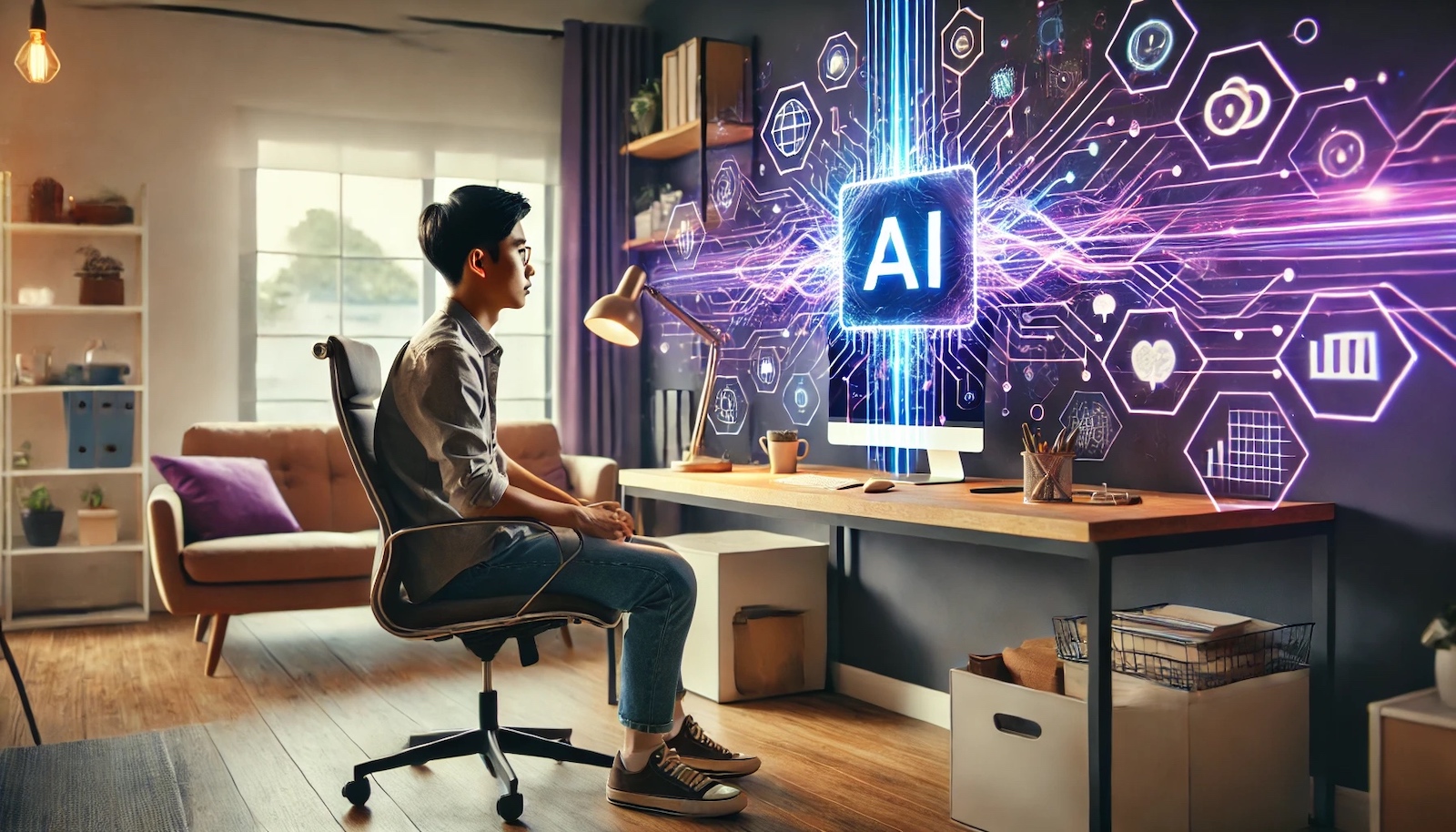 A coach learning about AI to help his coach practice