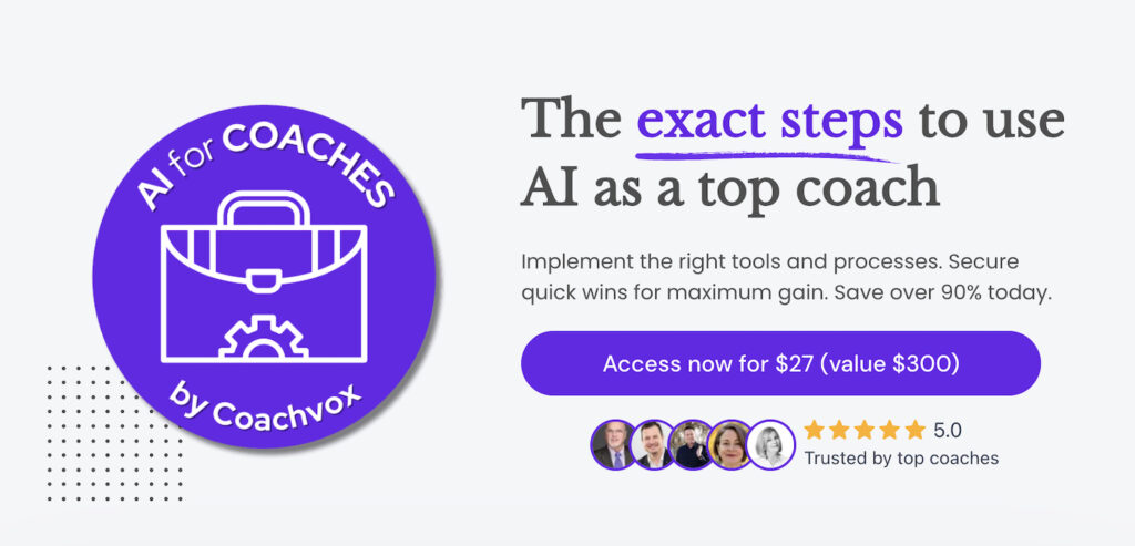 Get your AI for coaches toolkit