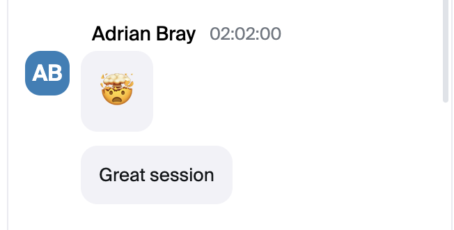 Adrian feedback from Academy session 3