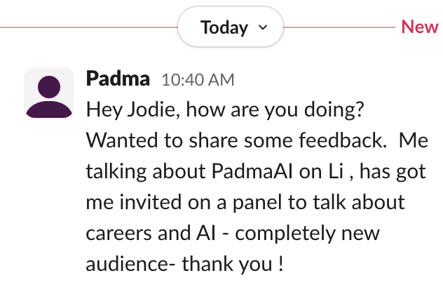 Padma AI feedback