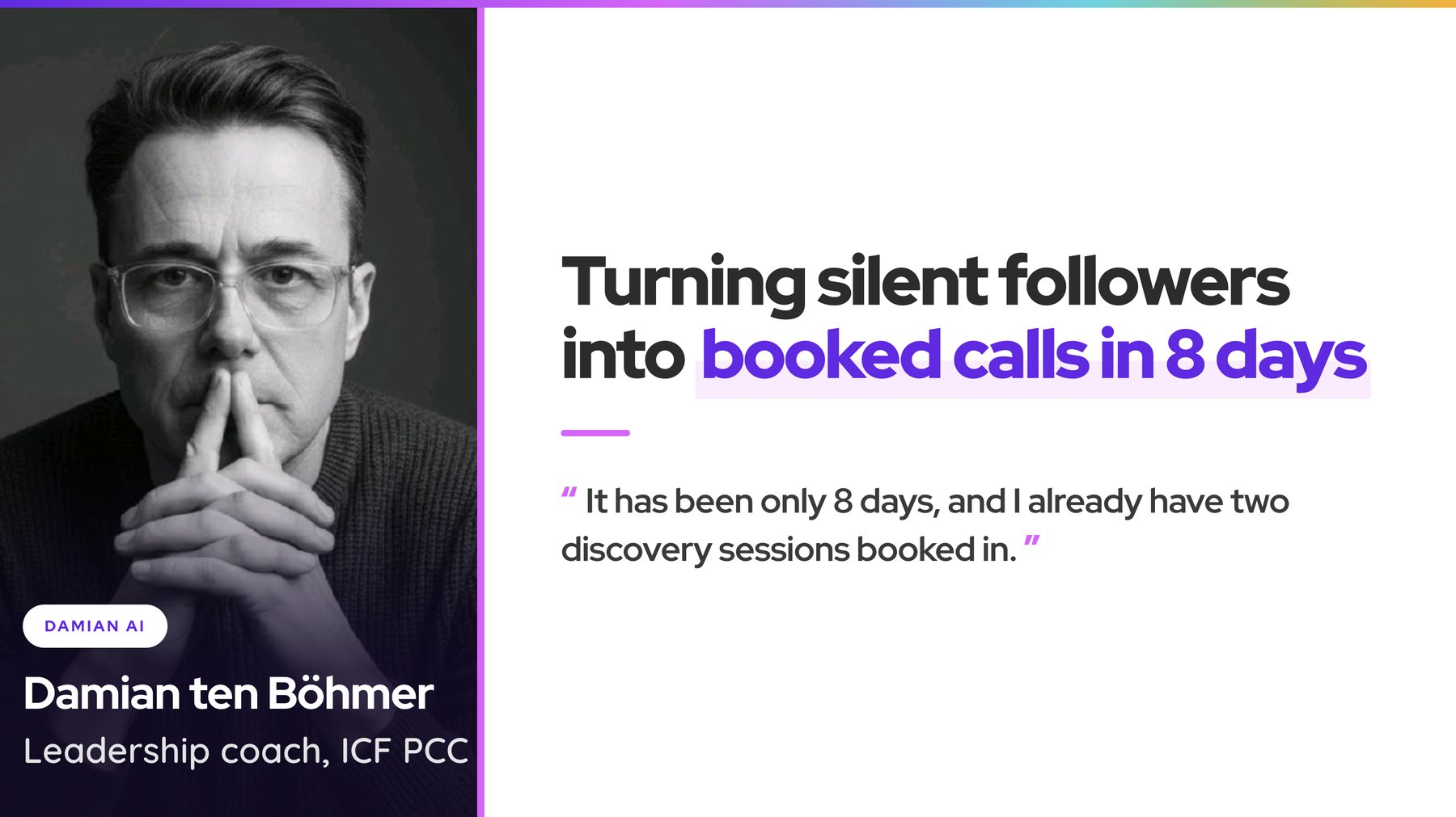 Damian ten Bohmer Coachvox case study