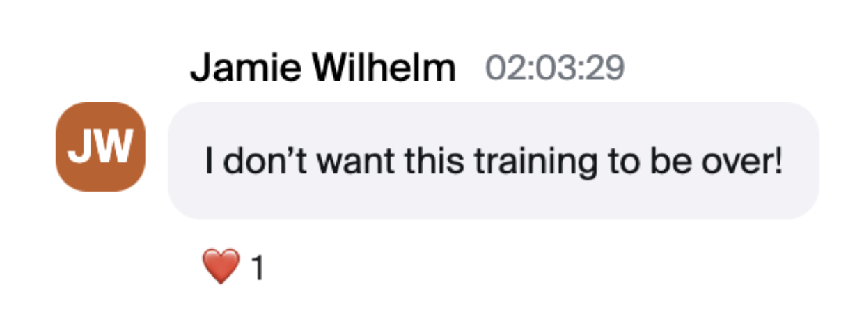 Coach feedback